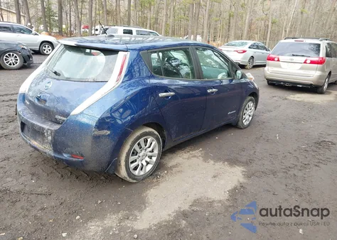 2017 Nissan Leaf S z USA, uszkodzony, nr VIN 1N4BZ0CP8HC310873